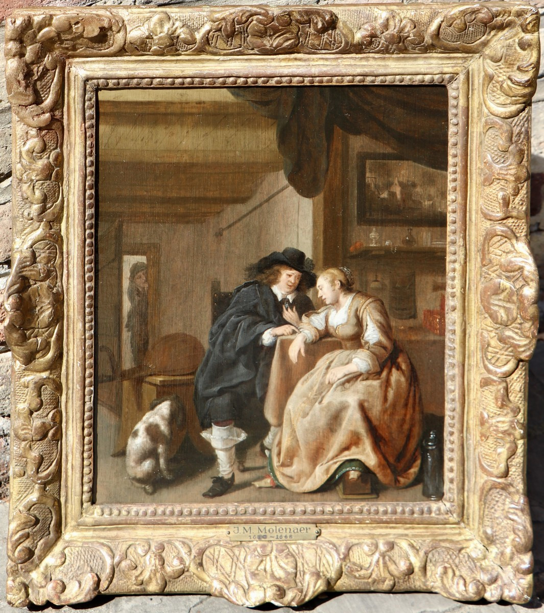 Jan Miense Molenaer (1609/10 - 1668), A Flirting Couple