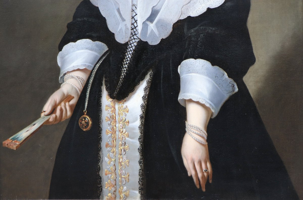 Cercle d'Isaac Luttichuys, vers 1640, Portrait de dame-photo-4