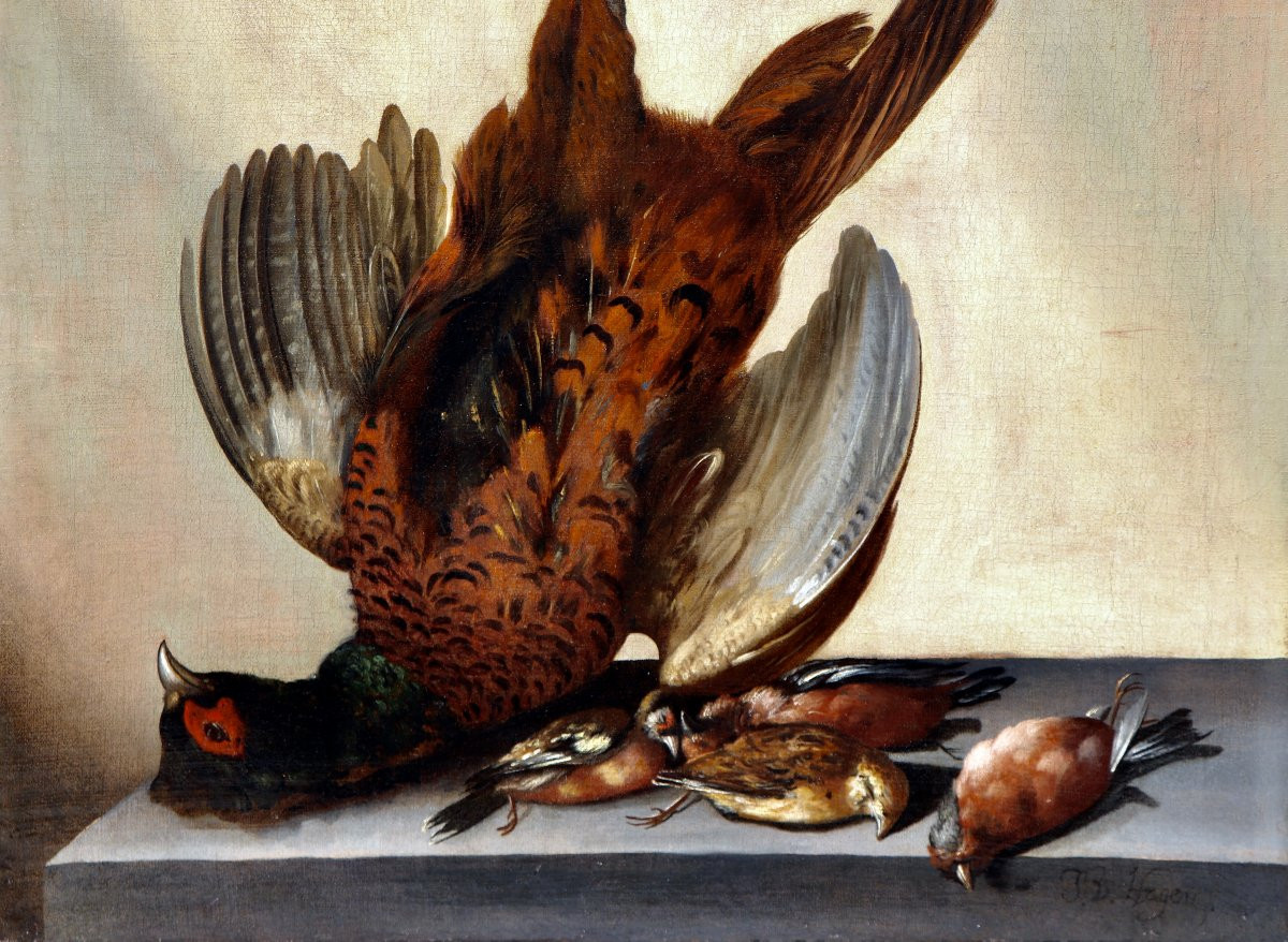 Jacobus Van Der Hagen (1657 - 1715), Hunting Still Life With A Pheasant -photo-3