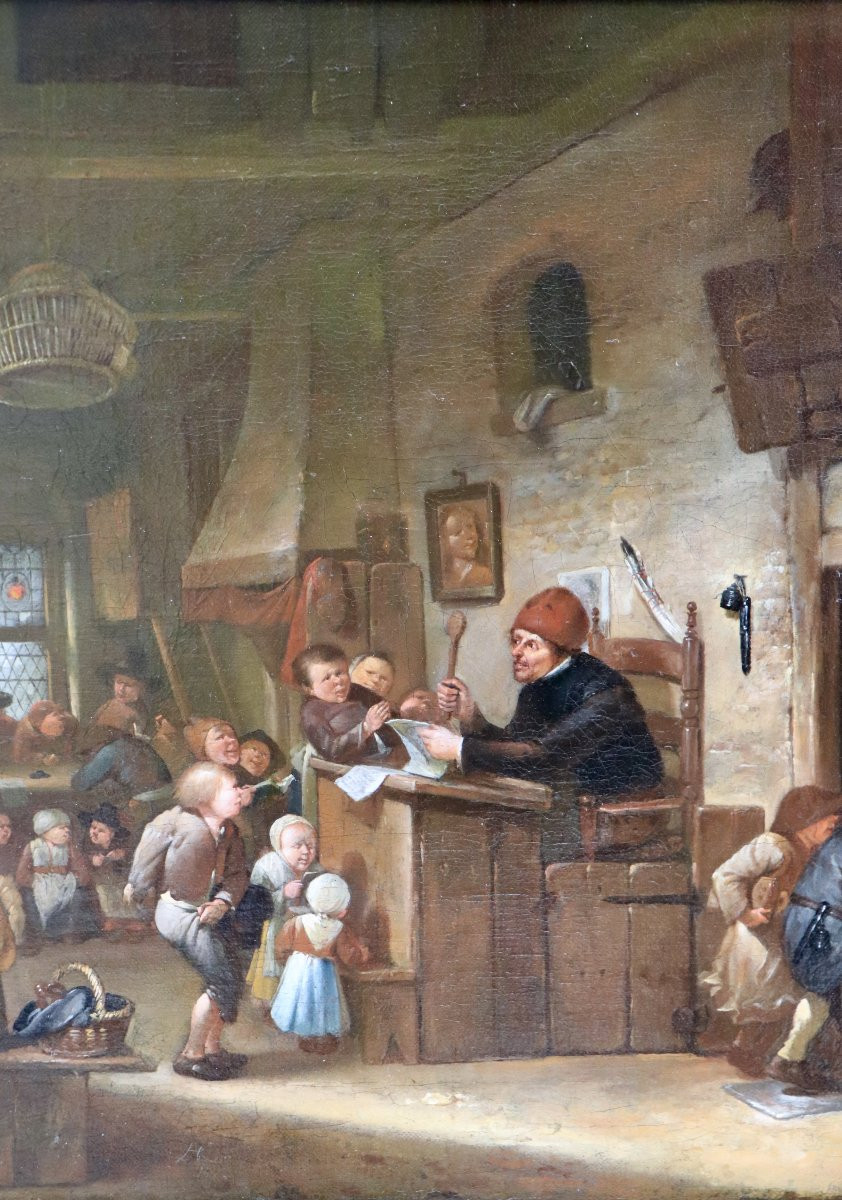 Egbert I van Heemskerck (1610 - 1680), Vue d'une salle de classe-photo-3