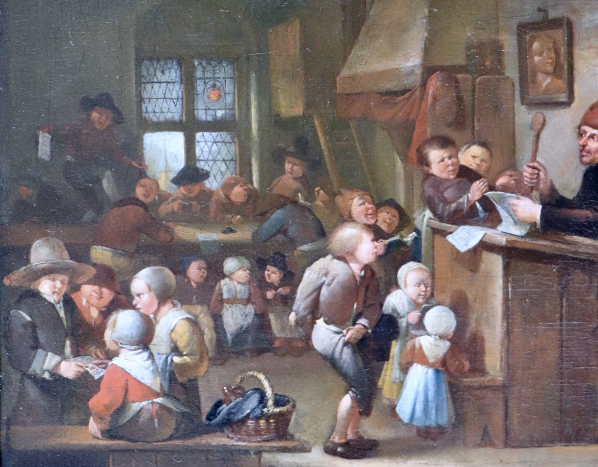 Egbert I van Heemskerck (1610 - 1680), Vue d'une salle de classe-photo-5