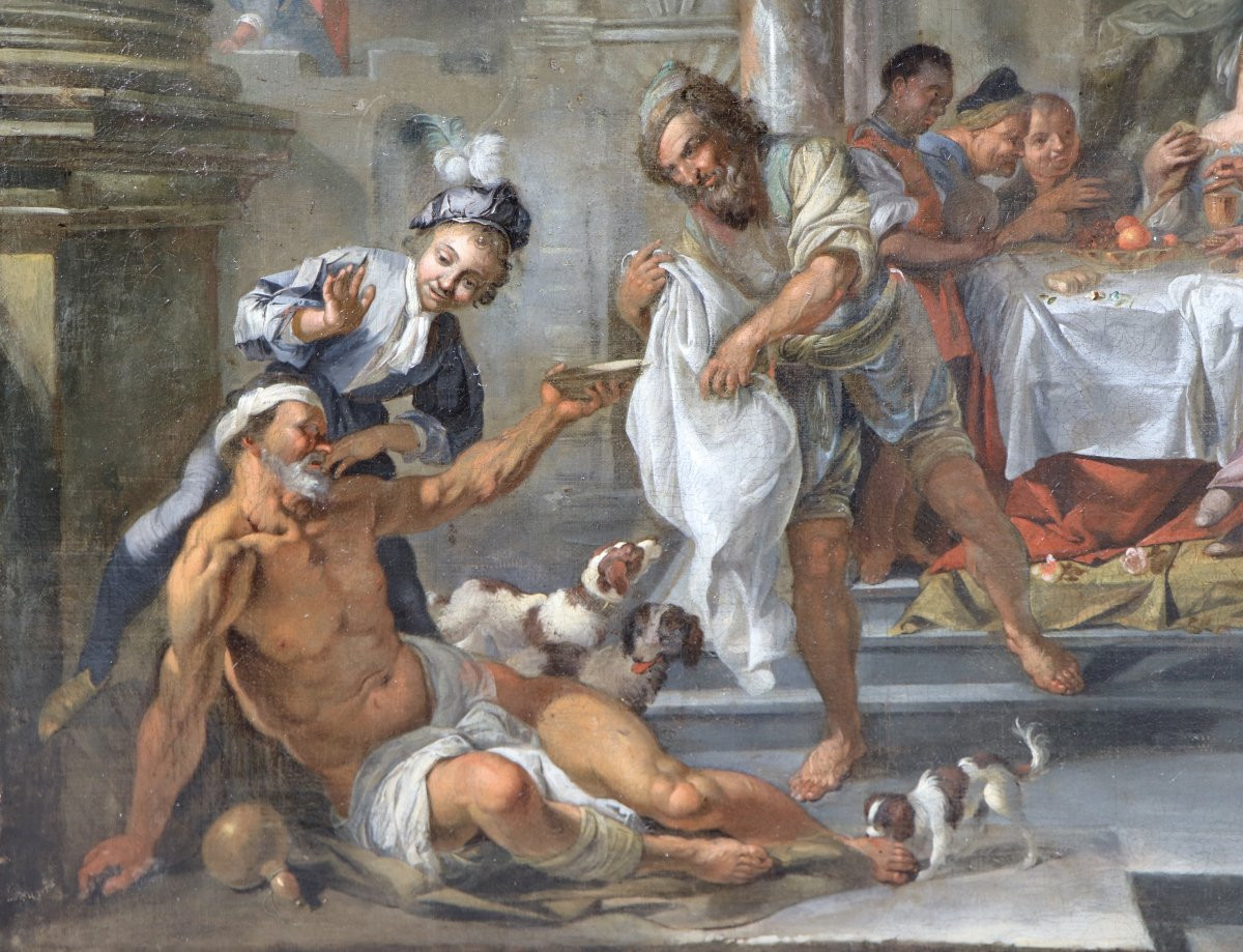 Jacob Toorenvliet (1640 - 1719), The Parable Of The Rich Man And Poor Lazarus-photo-5