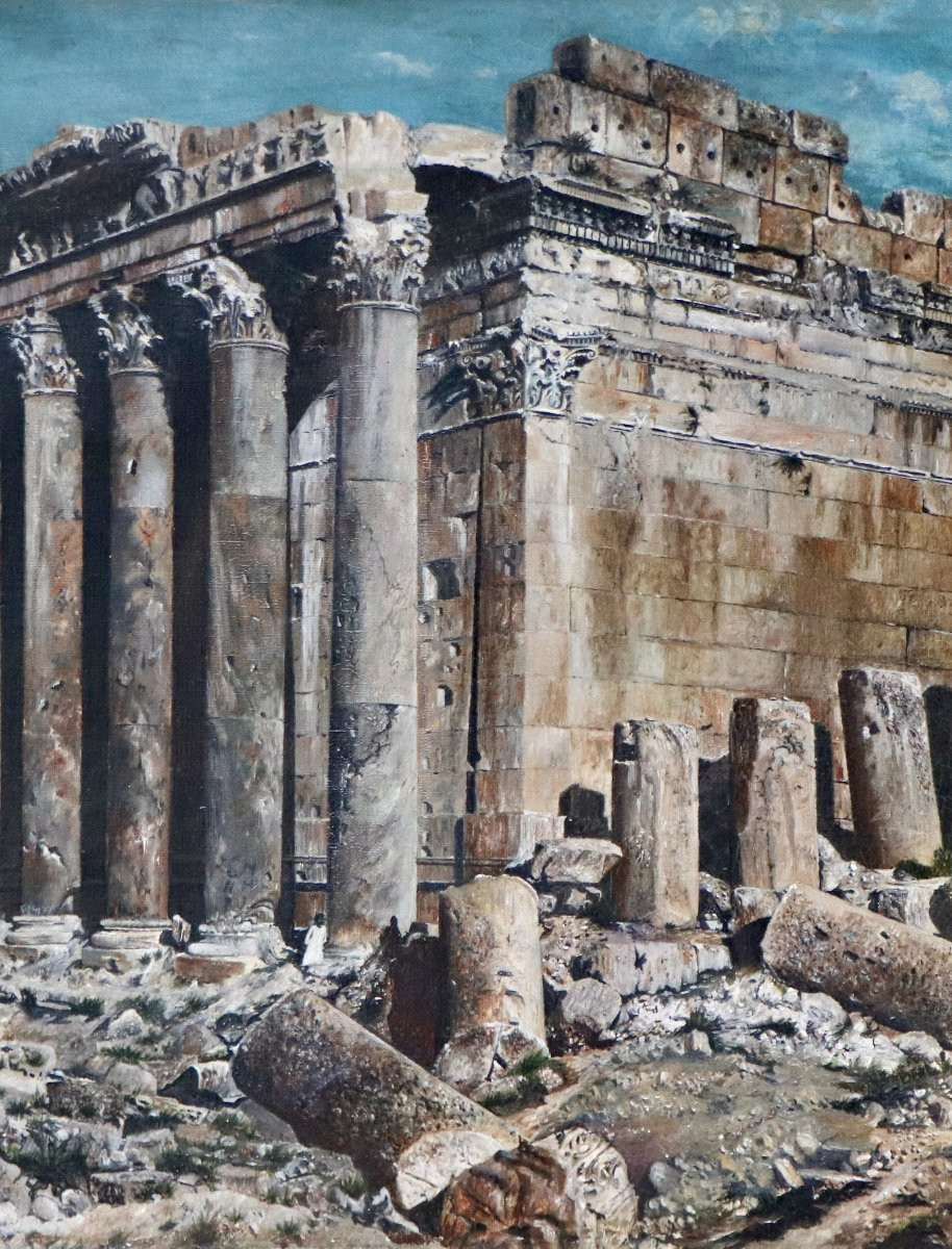 B. de Biassio, Le temple romain de Bacchus à Baalbek (1890)-photo-3