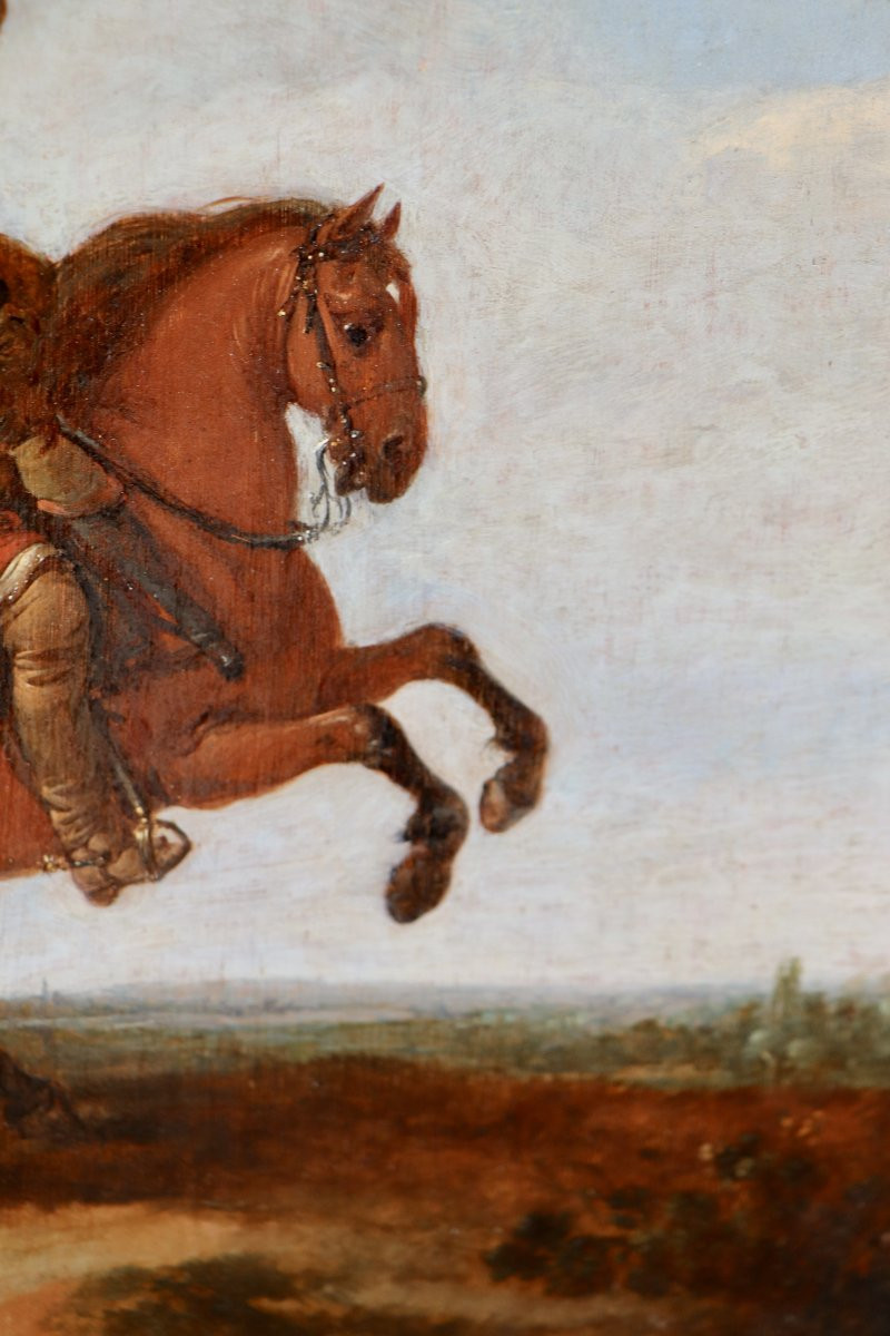 Jan Martsen de Jonge (vers 1609 -après 1647), Portrait d'un jeune cavalier exécutant la levade-photo-5