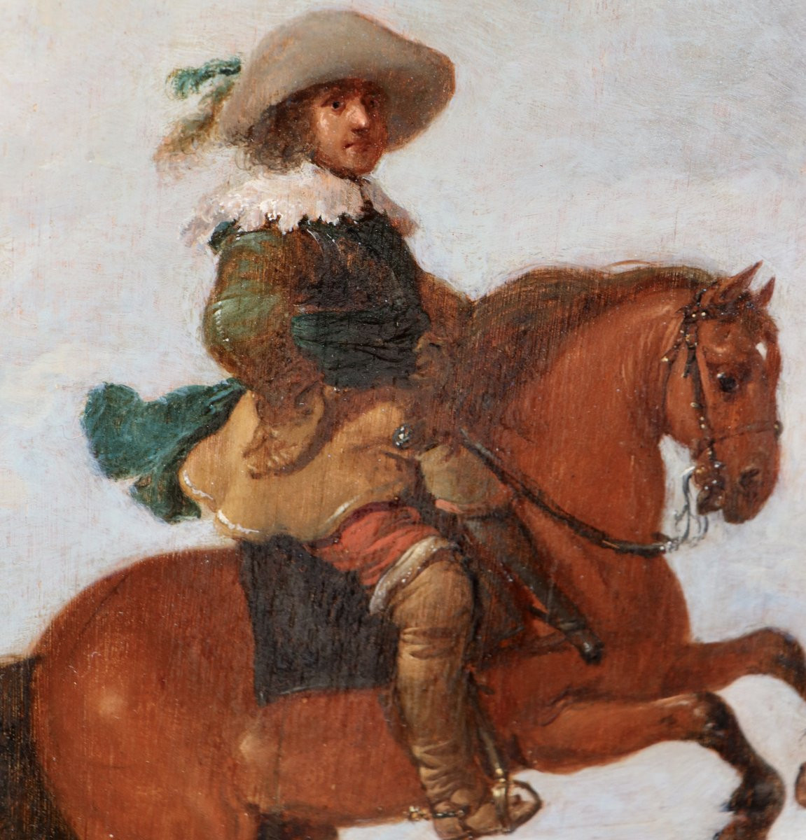 Jan Martsen de Jonge (vers 1609 -après 1647), Portrait d'un jeune cavalier exécutant la levade-photo-6