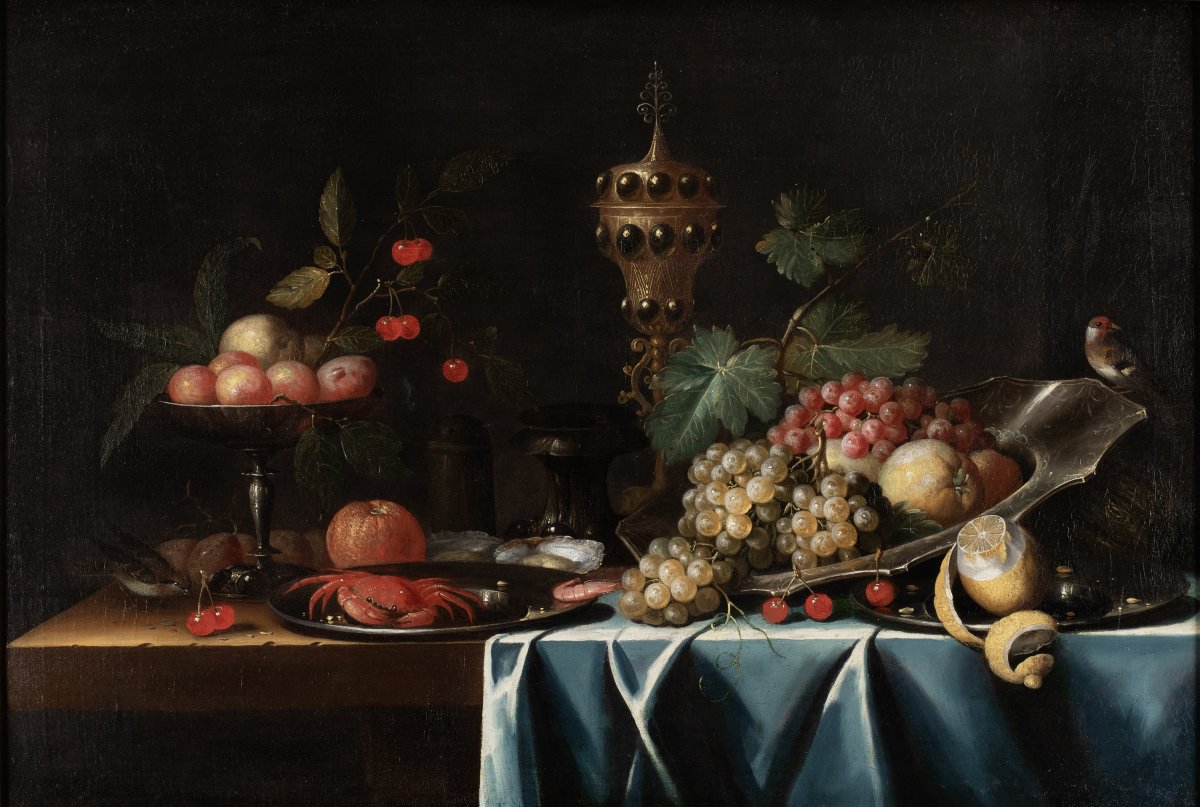 The Pseudo-simons (c. 1650–1680), An Opulent Fruit Still Life-photo-2