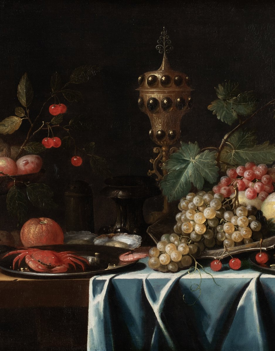 The Pseudo-simons (c. 1650–1680), An Opulent Fruit Still Life-photo-4