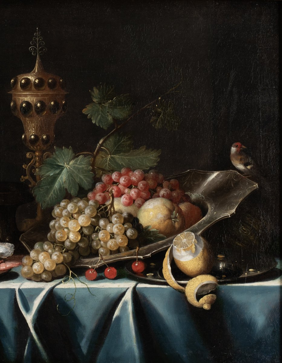 The Pseudo-simons (c. 1650–1680), An Opulent Fruit Still Life-photo-1