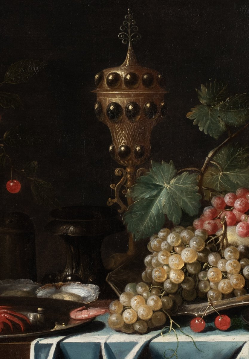 The Pseudo-simons (c. 1650–1680), An Opulent Fruit Still Life-photo-3