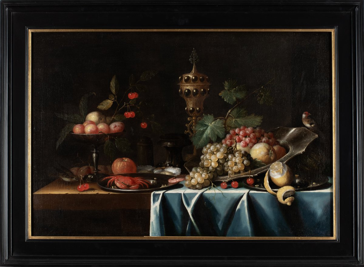 The Pseudo-simons (c. 1650–1680), An Opulent Fruit Still Life