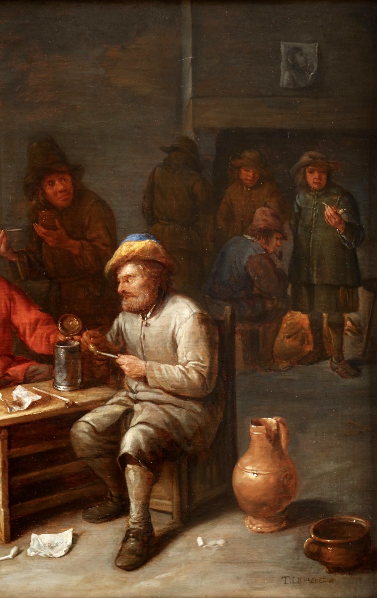 Gillis II van Tilborgh (vers 1625 - vers 1678), Scène d'auberge-photo-4