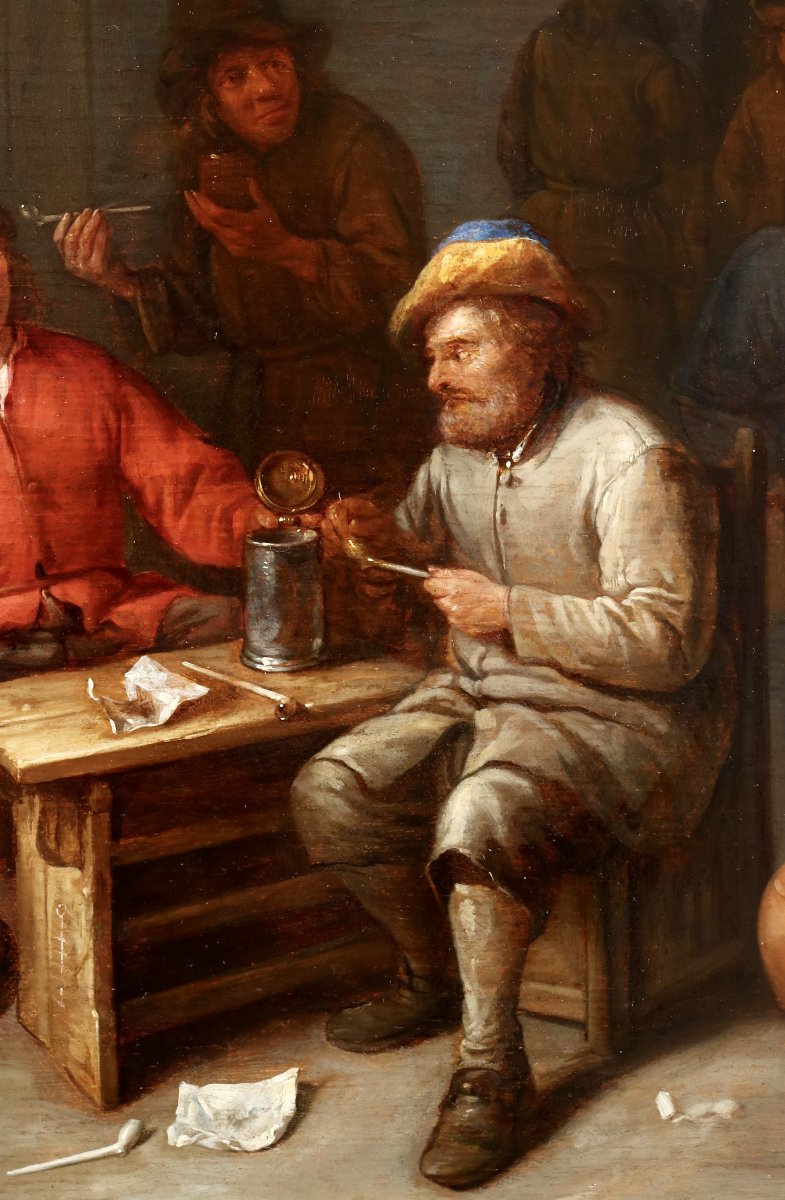 Gillis II van Tilborgh (vers 1625 - vers 1678), Scène d'auberge-photo-3