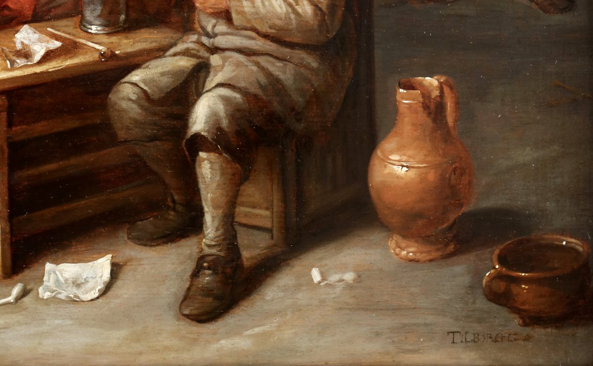 Gillis II van Tilborgh (vers 1625 - vers 1678), Scène d'auberge-photo-4