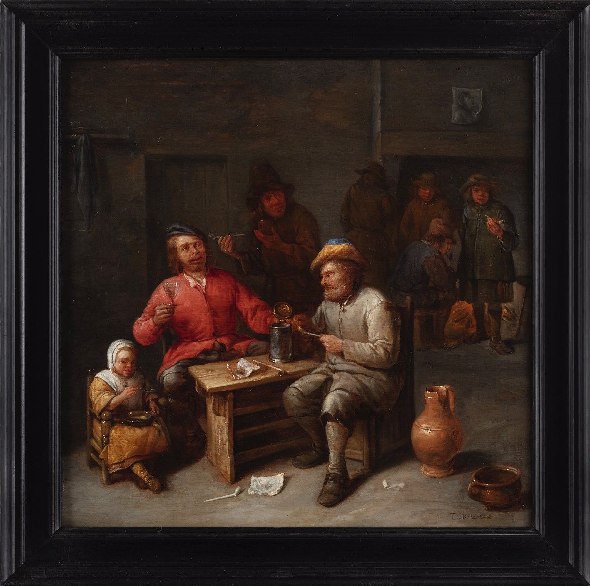 Gillis II van Tilborgh (vers 1625 - vers 1678), Scène d'auberge