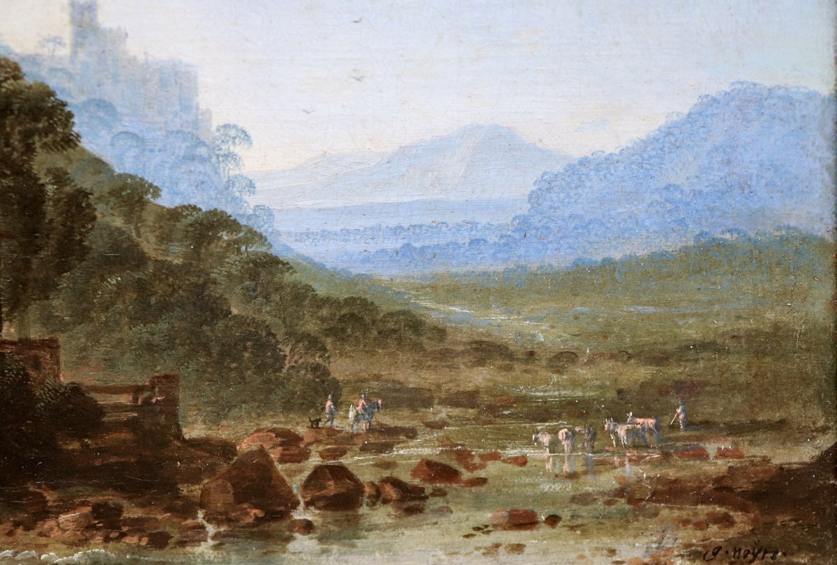 Gillis Neyts (1623 - 1687), Paysage montagneux avec les ruines d'un château-photo-4