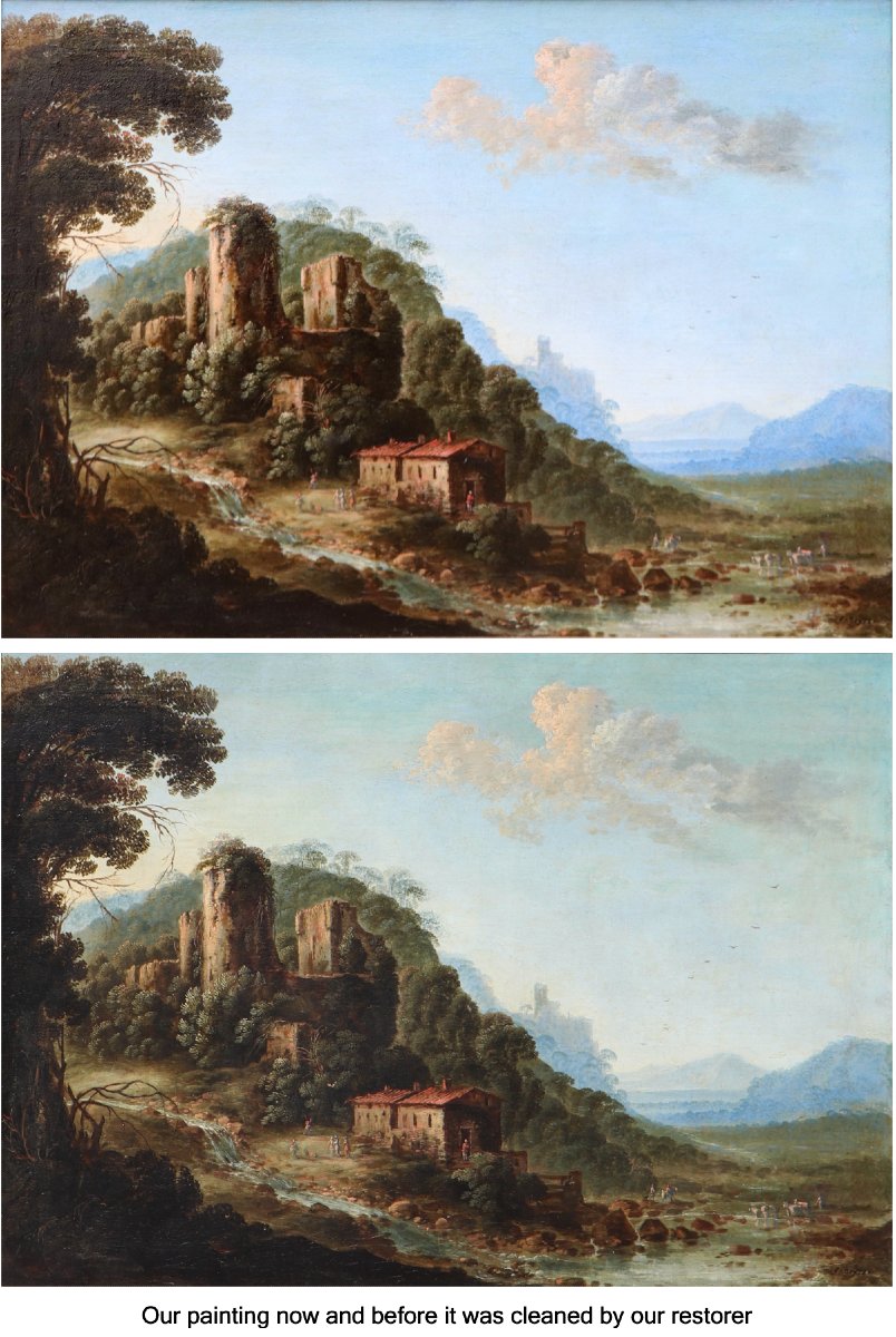 Gillis Neyts (1623 - 1687), Paysage montagneux avec les ruines d'un château-photo-5