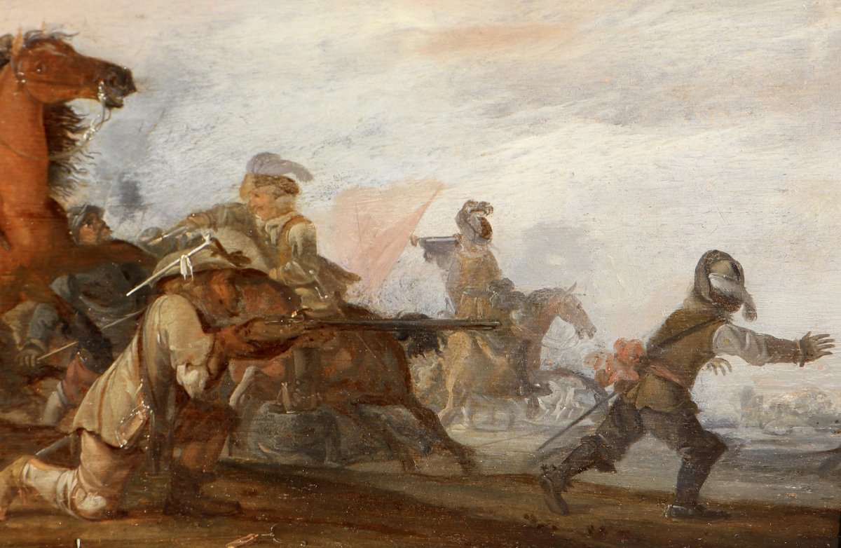Jan Martsen de Jonge (circa 1609 - après 1647), Une scène de bataille-photo-3