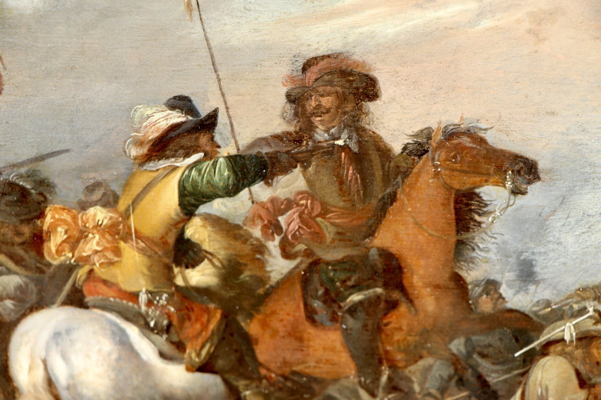 Jan Martsen de Jonge (circa 1609 - après 1647), Une scène de bataille-photo-4