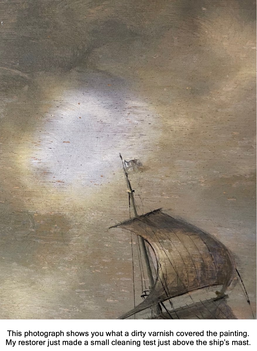 Pieter Van Der Croos (1609/1611–1670),  Marine Painting-photo-6