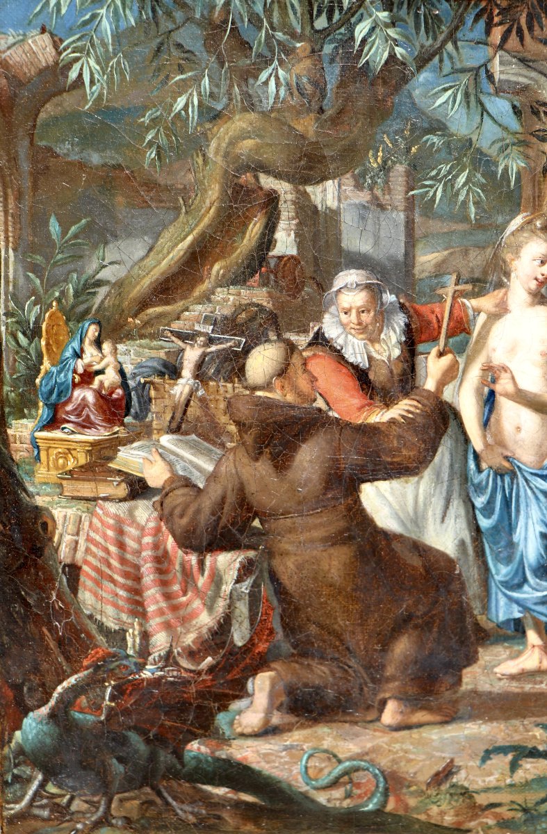 Matthijs Naiveu (1647 - 1726), La Tentation de Saint Antoine-photo-3