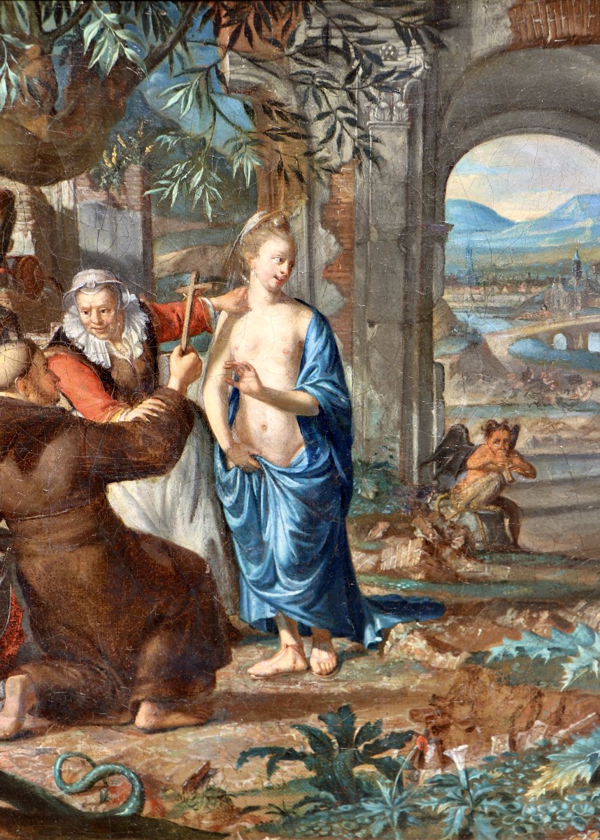 Matthijs Naiveu (1647 - 1726), La Tentation de Saint Antoine-photo-4
