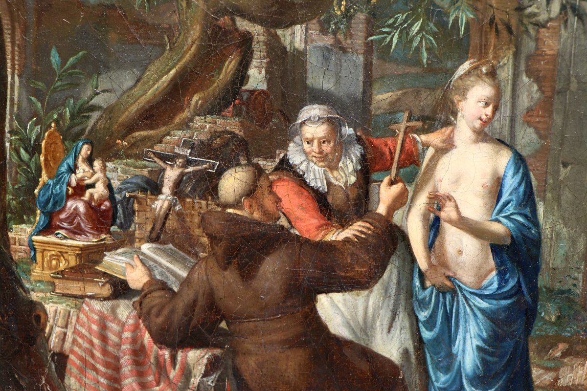 Matthijs Naiveu (1647 - 1726), La Tentation de Saint Antoine-photo-2