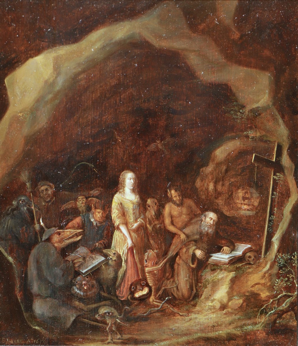 Franciscus Carré (vers 1630 - 1669), La tentation de Saint Antoine-photo-2