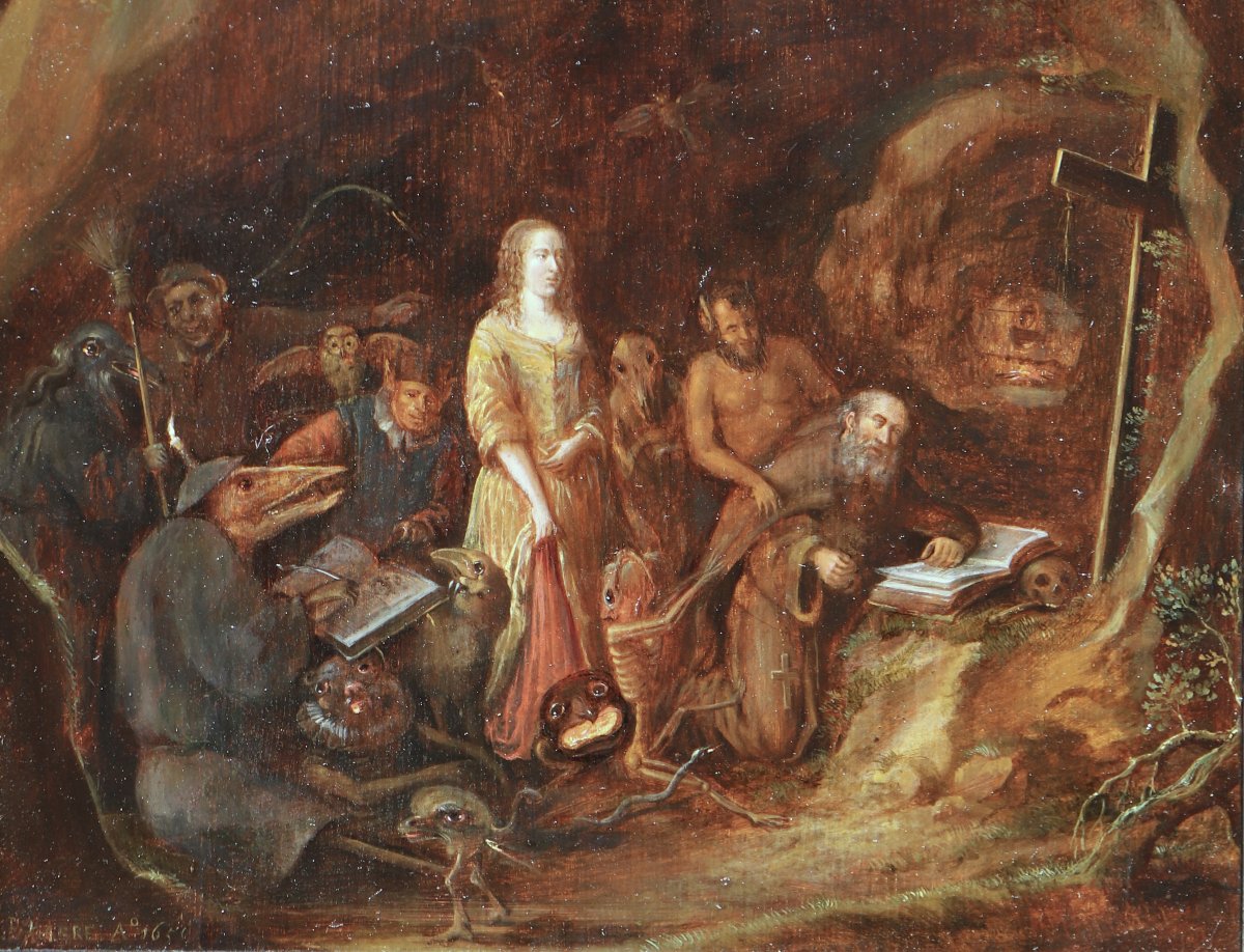 Franciscus Carré (vers 1630 - 1669), La tentation de Saint Antoine-photo-1