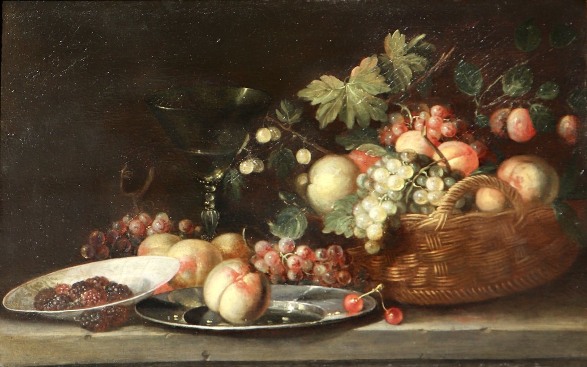 Pseudo-simons (active C. 1650–1680), Still Life With Fruit-photo-2
