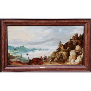Joos De Momper II (1564 - 1635), A Mountainous Landscape (painted Circa 1600 - 1610)
