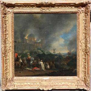 Willem Schellinks (1623 - 1678), Des soldats hollandais pillent et incendient une église 