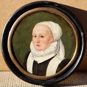 Peintre anonyme du XVIe siècle originaire de l'Allemagne du Sud, Portrait d'une jeune femme