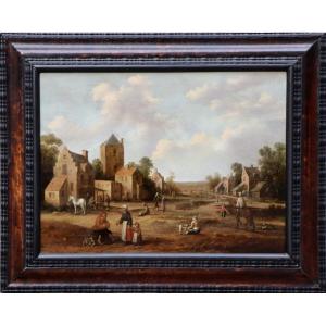 Joost-cornelisz. Droochsloot (1586 - 1666), A Quiet Village Street