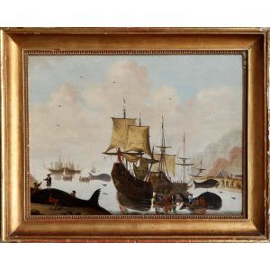 Unidentified Dutch Painter (mid-17th Century), Dutch Whalers In The Arctic