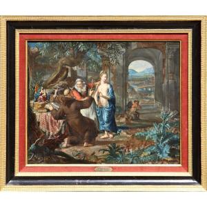 Matthijs Naiveu (1647 - 1726), La Tentation de Saint Antoine