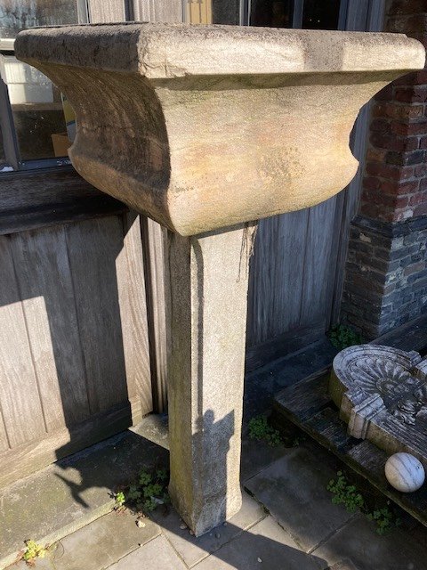 Italian Marble Stone Sink On Foot