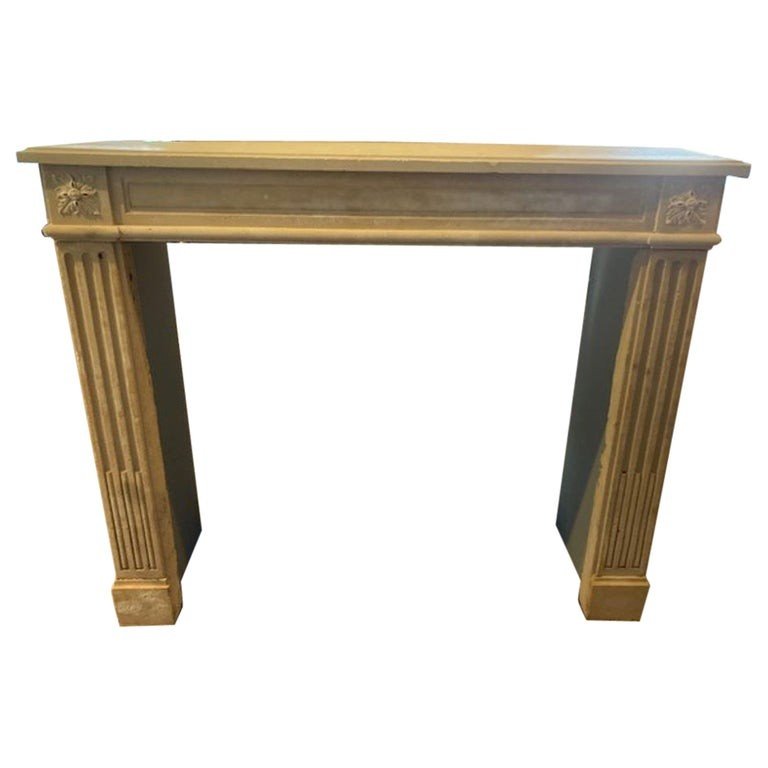 Limestone Fireplace