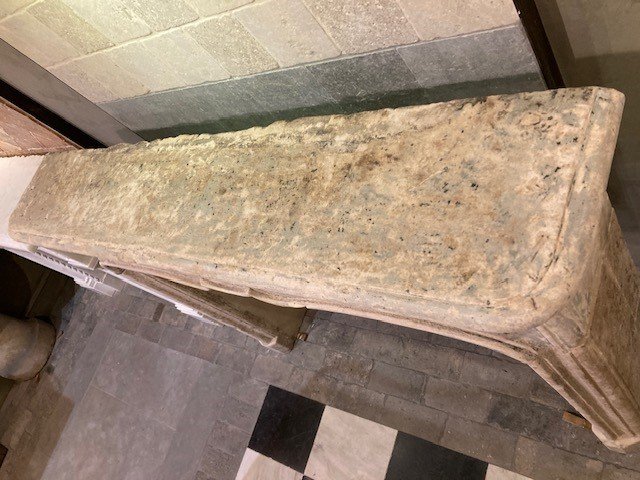 Limestone Fireplace, Early 19th Century-photo-3
