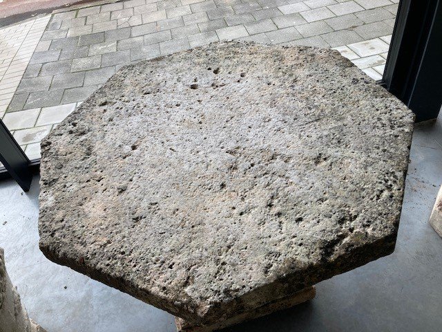 Octagonal Shaped Stone Table-photo-2