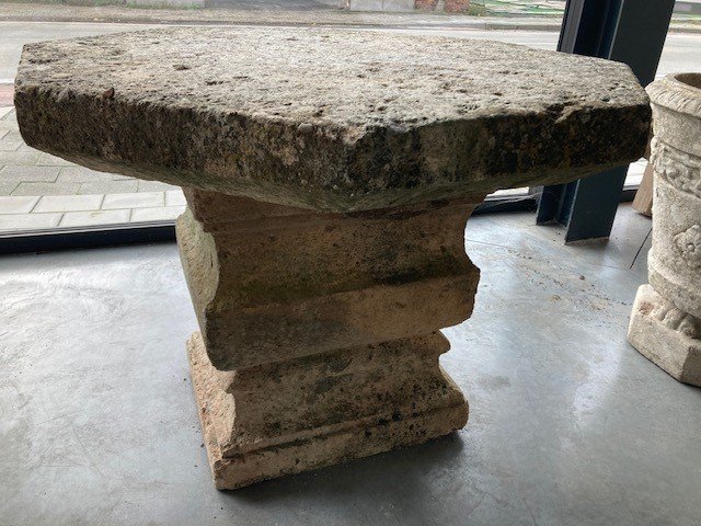 Octagonal Shaped Stone Table-photo-3