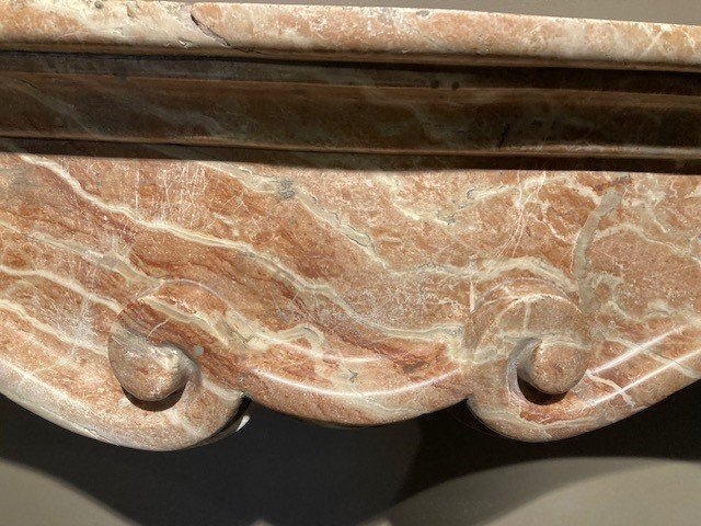 18th Century Italian Red Marble Fireplace-photo-2