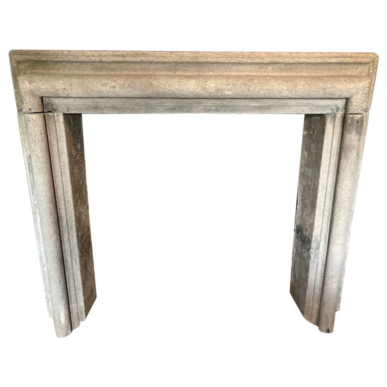 18th Century Italian Volcanic Stone Fireplace 