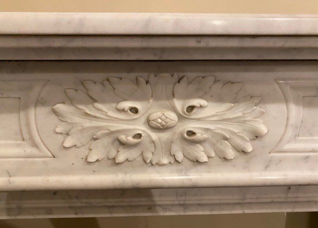 Cheminée en Marbre Carrare-photo-3