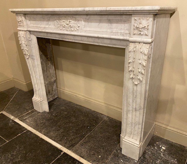 Cheminée en Marbre Carrare-photo-3