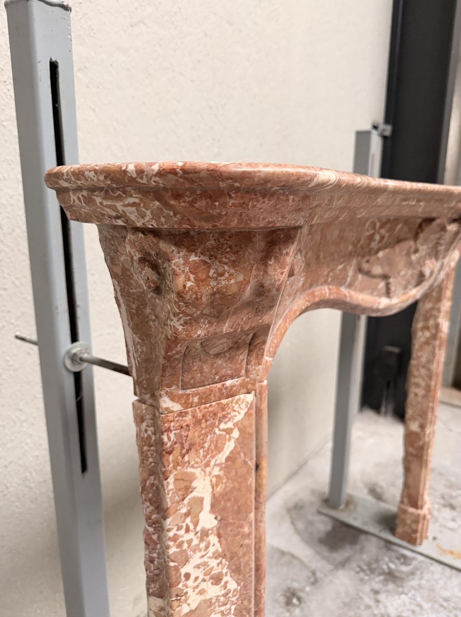 Italian Marble Fireplace-photo-3