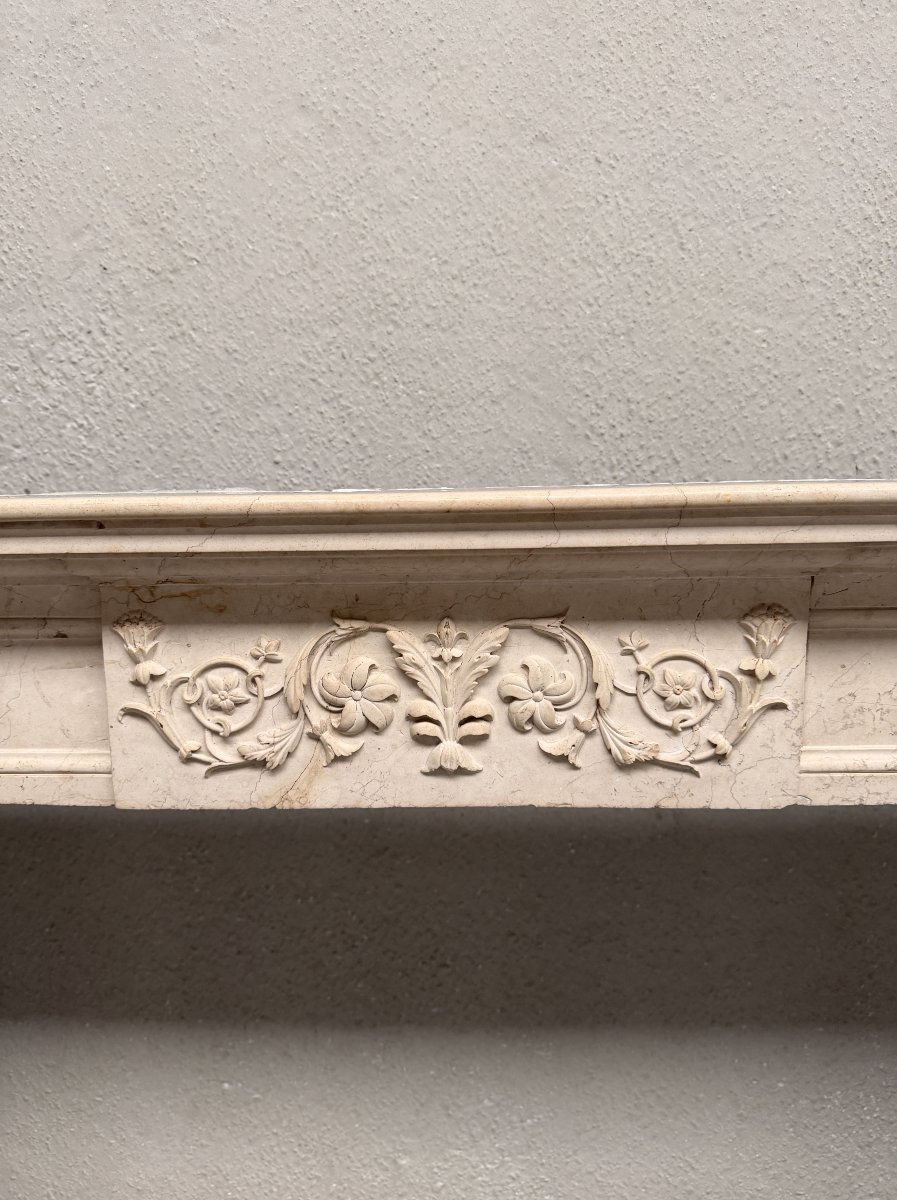 Limestone Fireplace-photo-2