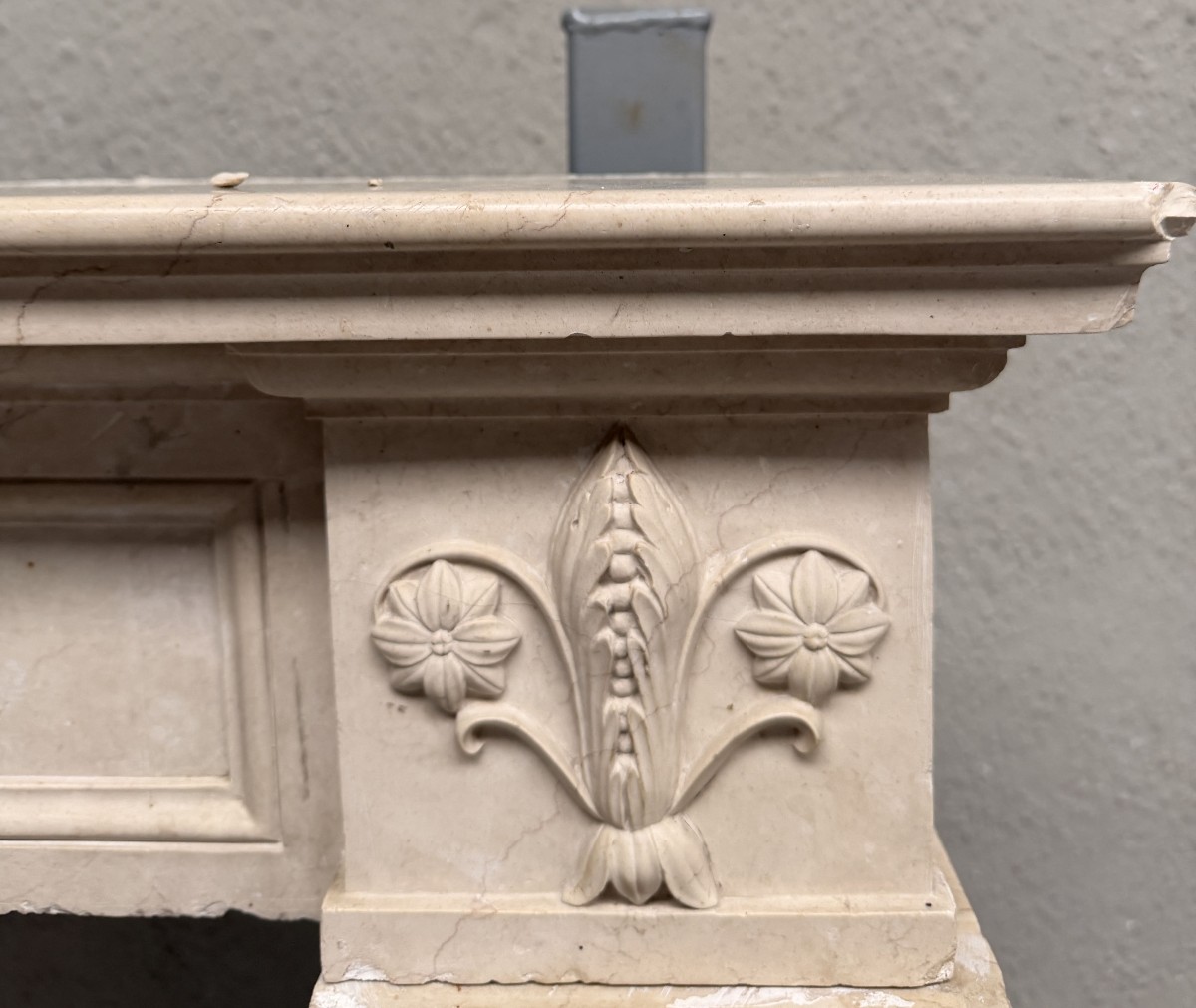 Limestone Fireplace-photo-1