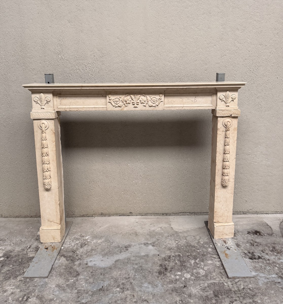 Limestone Fireplace-photo-6