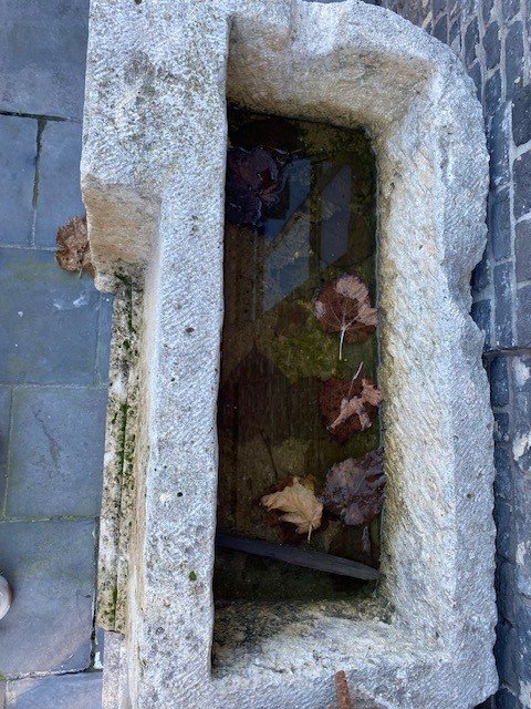 Fontaine 2 Bacs en Pierre Blanche, Année 1873-photo-3