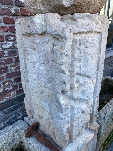 Fontaine 2 Bacs en Pierre Blanche, Année 1873-photo-5